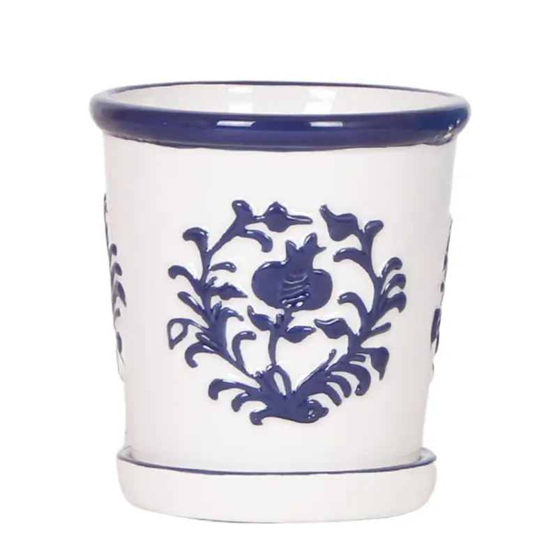 Cache-pot Malaga bleu