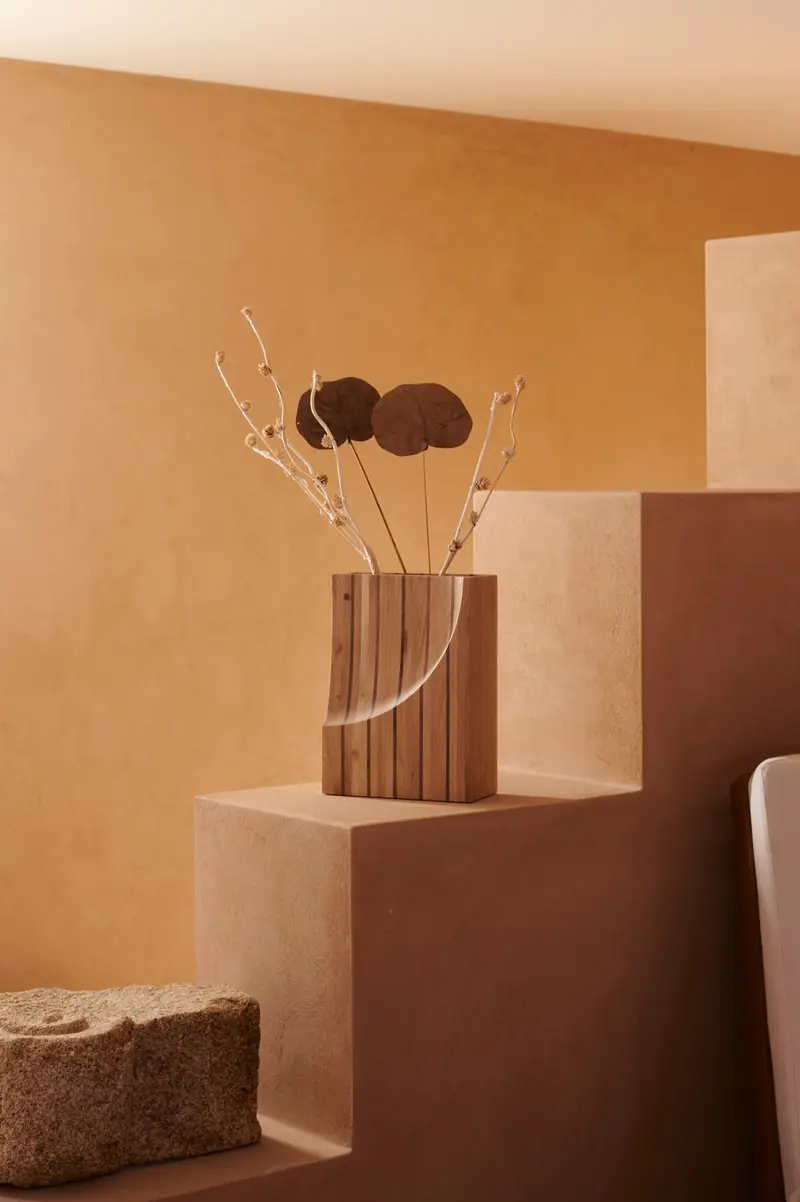 Cava Vase Oak