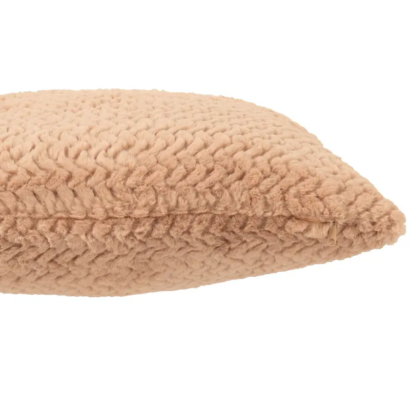 Coussin en polyester camel