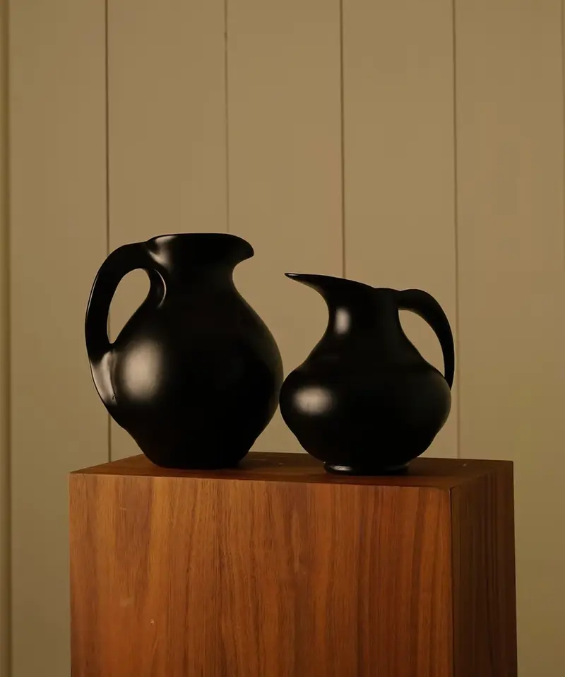 Ebony Pitcher Pair