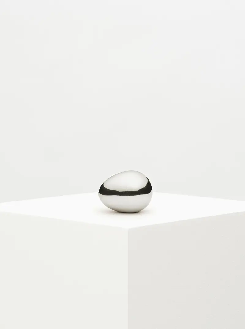 Silver | Egg Paperweight