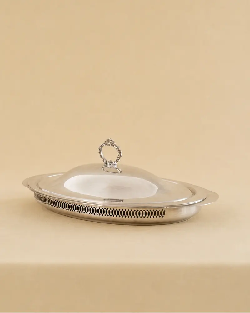 Silver-Plated Covered Serving Dish